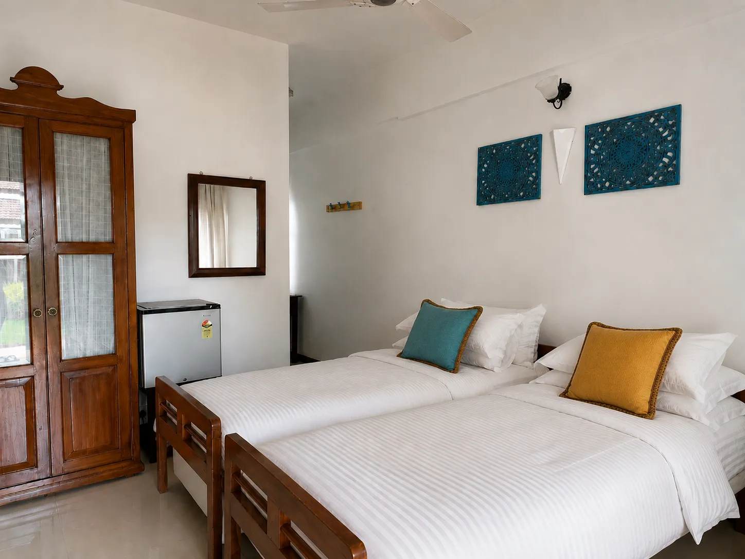 Twin Room at Skylark Resort, Colva — one bedroom